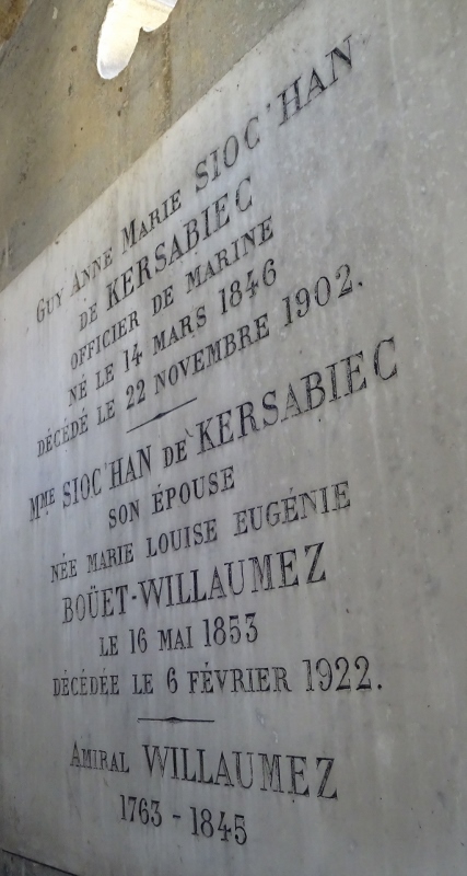 Cimetière du Père Lachaise APPL BOUETWILLAUMEZ Louis Edouard