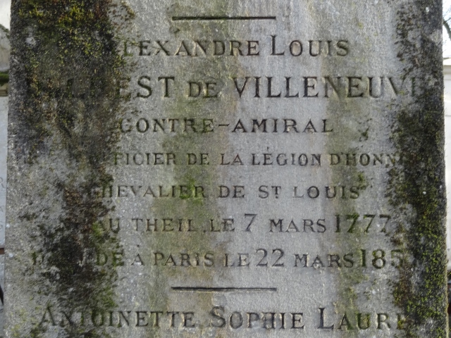 Cimetière du Père Lachaise APPL DUCREST de VILLENEUVE Alexandre