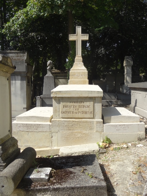Cimetière du Père Lachaise APPL DUPARC, Henri FOUQUES DUPARC, dit