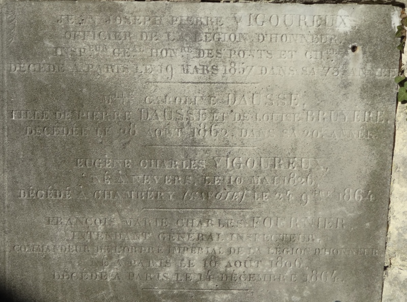 Cimetière du Père Lachaise APPL VIGOUREUX Jean Joseph Pierre (1784