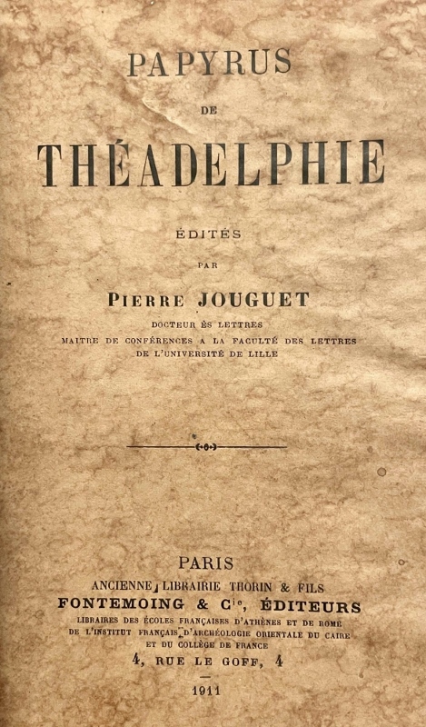 JOUGUET Pierre (18691949) APPL