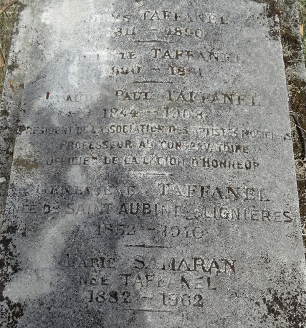 Cimetière du Père Lachaise APPL TAFFANEL Paul (18441908)