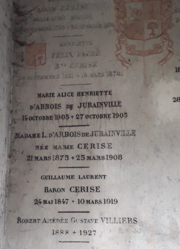 Cimetière du Père Lachaise APPL CERISE Guillaume Michel baron (1769