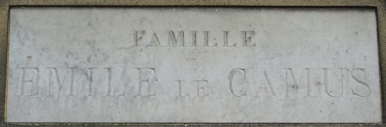 Cimetière du Père Lachaise APPL LE CAMUS Emile (xx)