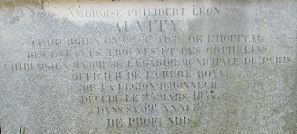 Cimetière du Père Lachaise APPL AUVITY Ambroise Philibert Léon