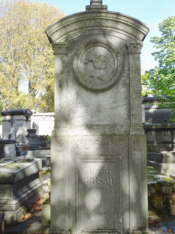 Cimetière du Père Lachaise APPL GRISAR Albert (18081869)
