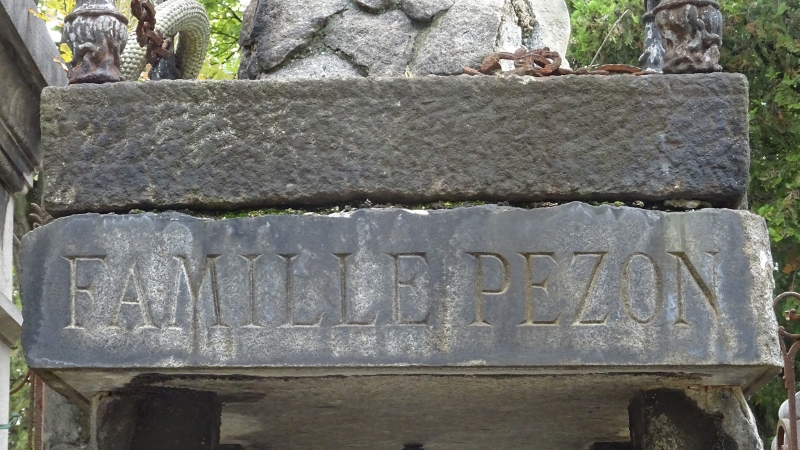 Cimetière du Père Lachaise APPL PEZON JeanBaptiste (18271897)