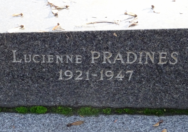 Cimetière du Père Lachaise APPL PRADINES Maurice (18741958)