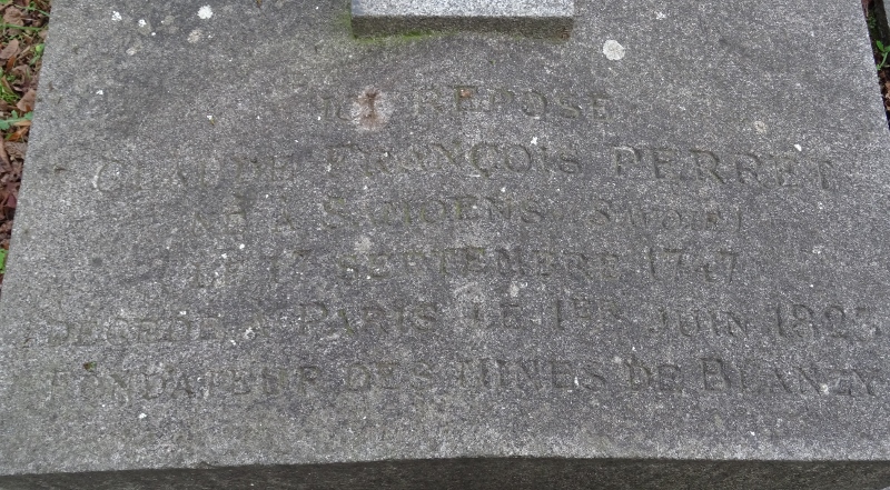 Cimetière du Père Lachaise APPL PERRET Claude François (17471823)