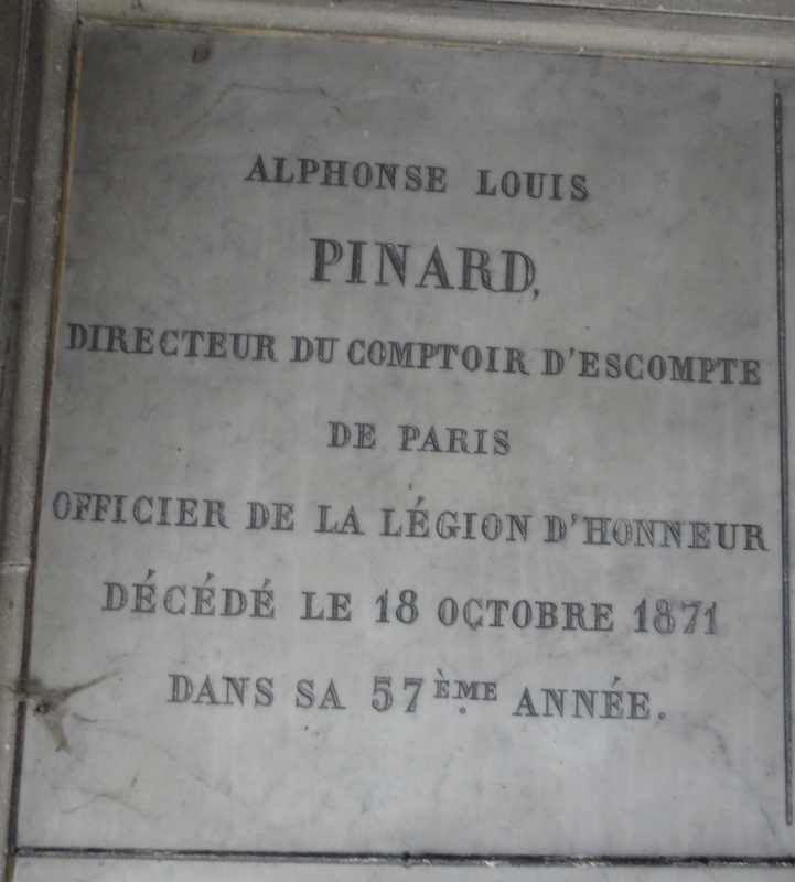 Cimetière du Père Lachaise APPL PINARD Alphonse Louis (18151871)