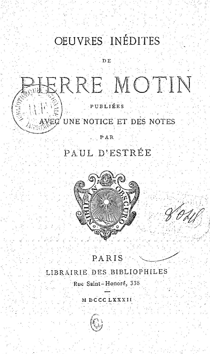 Cimetière du Père Lachaise APPL ESTREE, Henri QUENTIN, dit Paul d