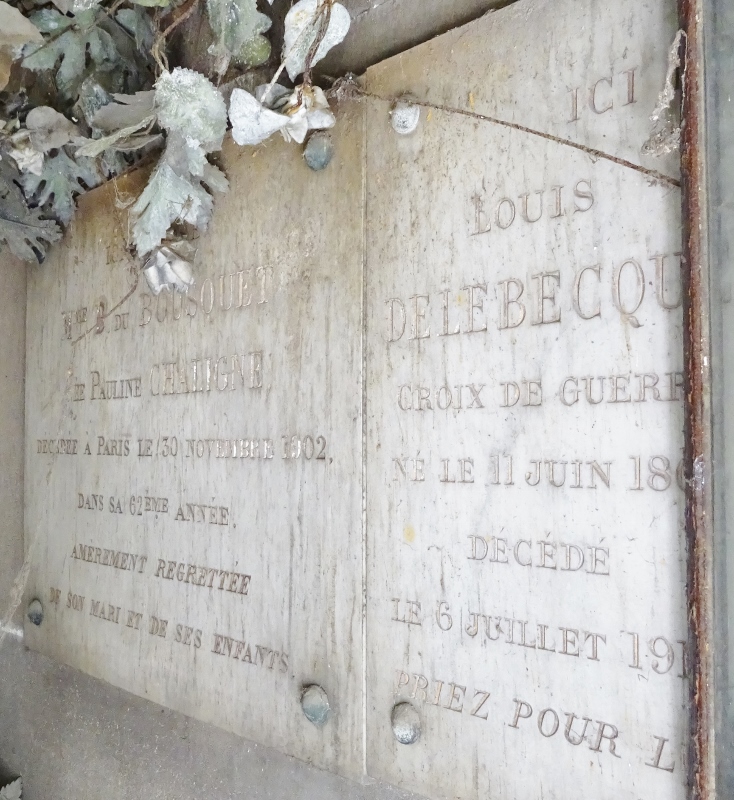 Cimetière du Père Lachaise APPL BOUSQUET Gaston du (18391910)