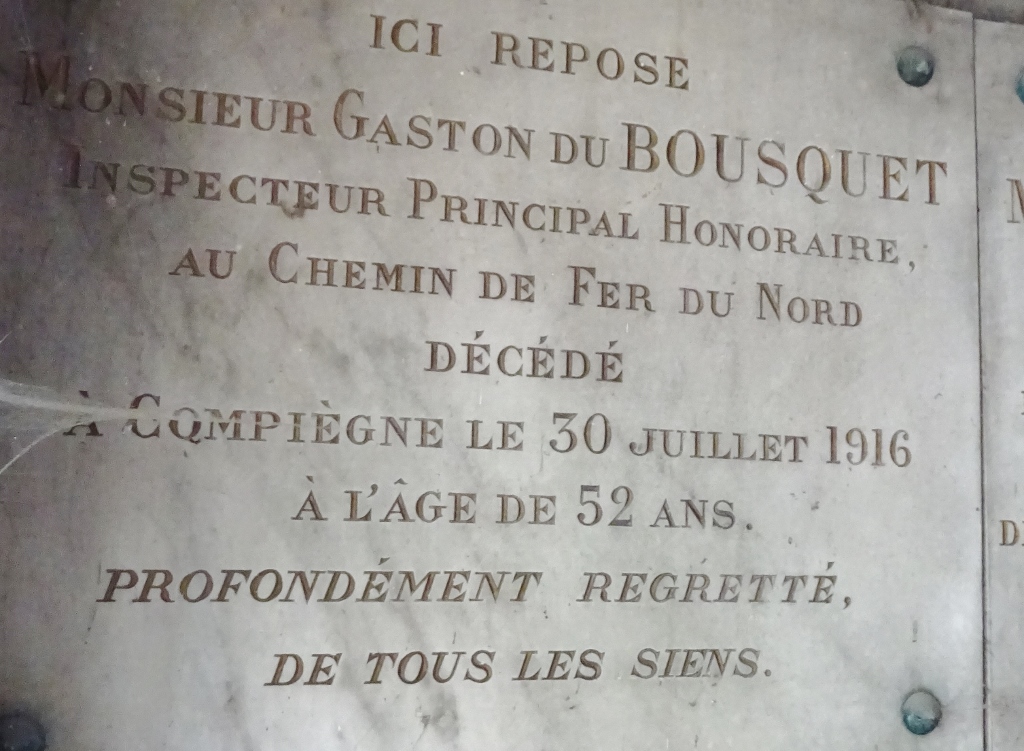 Cimetière du Père Lachaise APPL BOUSQUET Gaston du (18391910)