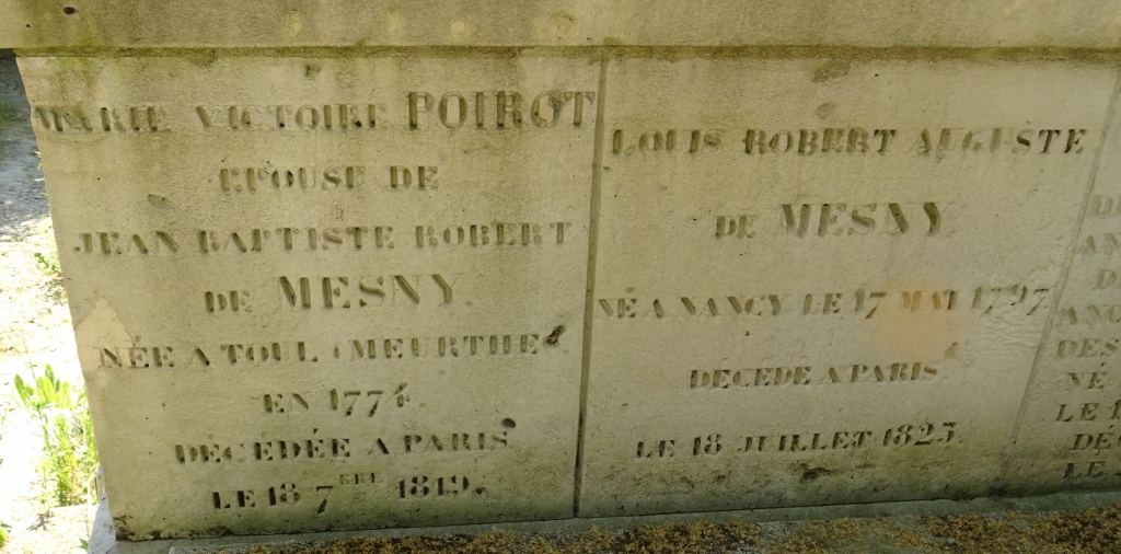 Cimetière du Père Lachaise APPL FOUQUES DUPARC Louis Charles (1807