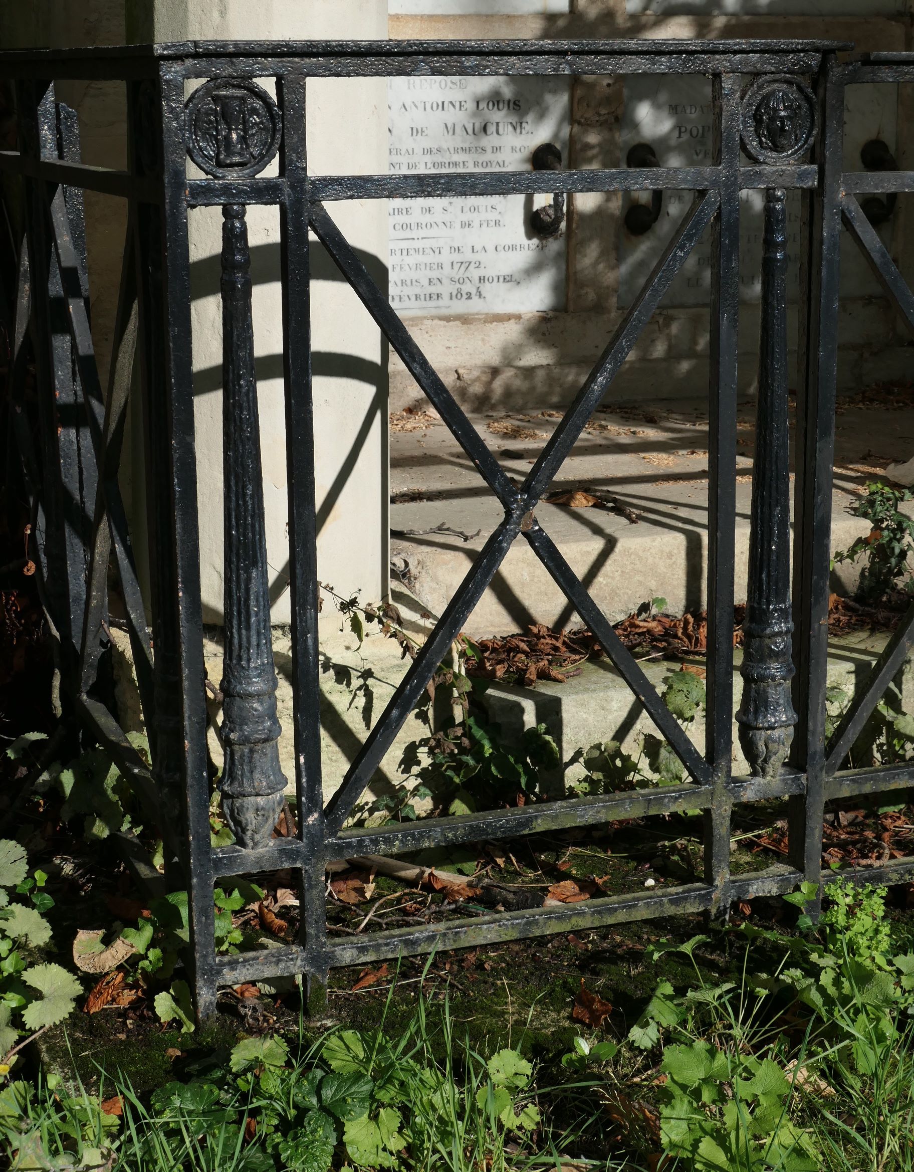 Cimetière du Père Lachaise APPL POPON de MAUCUNE Antoine Louis