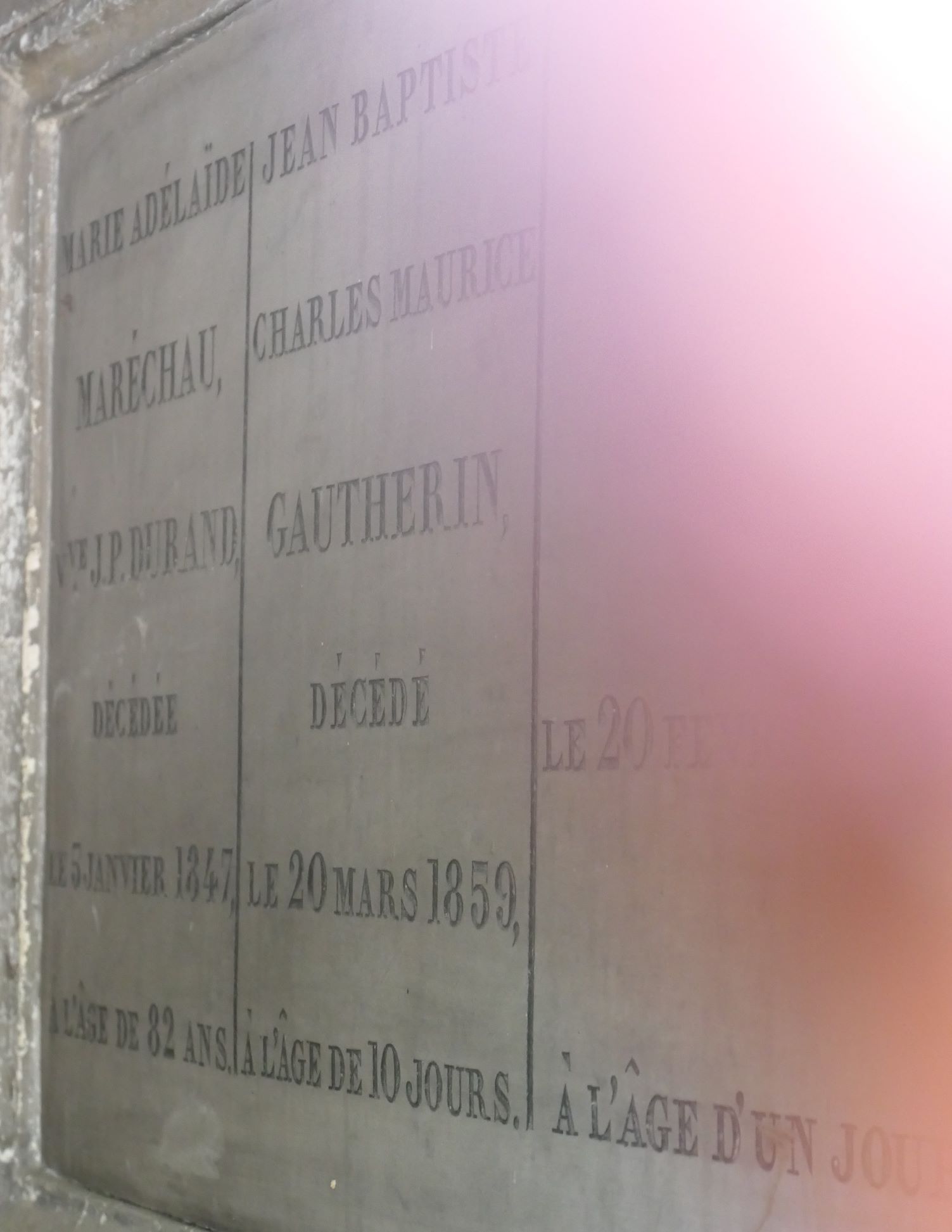 Cimetière du Père Lachaise - APPL - GAUTHERIN Jean Baptiste François ...