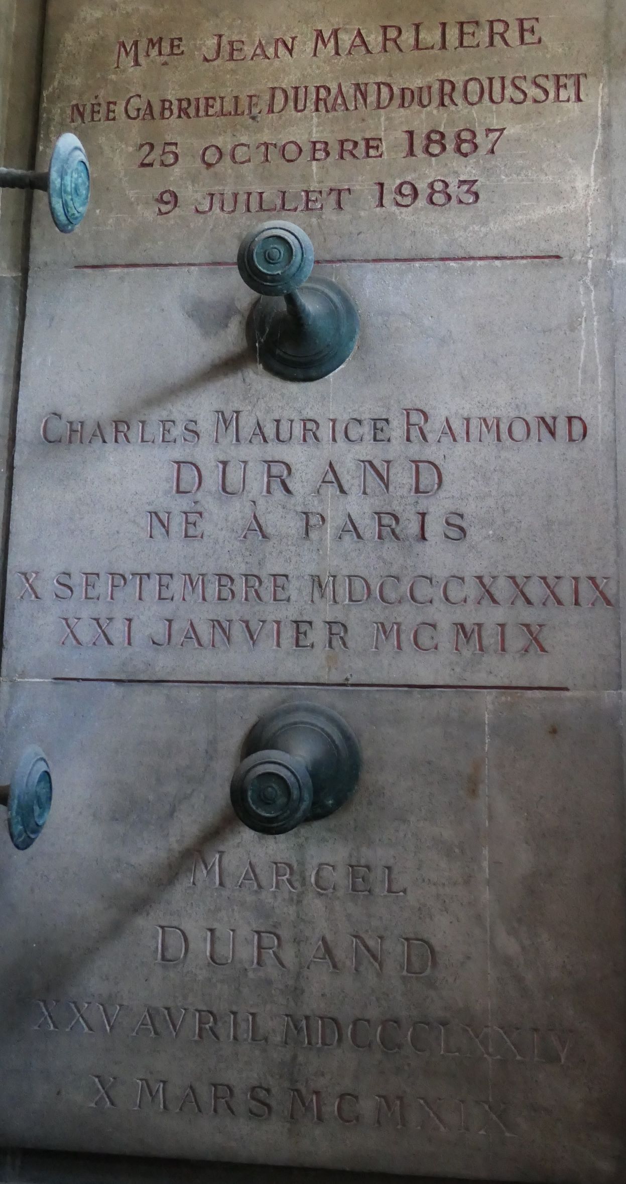 Cimetière du Père Lachaise - APPL - DURAND Odette (1885-1972)